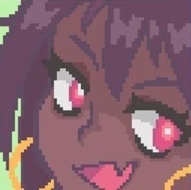 一组像素风格插画姐妹微信头像