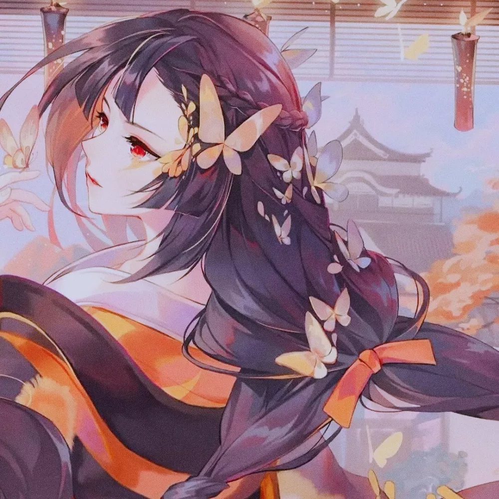 好看的动漫头像：靠边睡着的时候