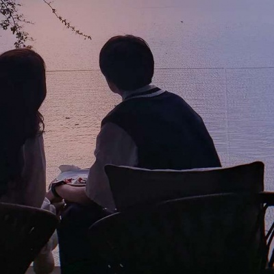 超甜的真人背影情侣头像