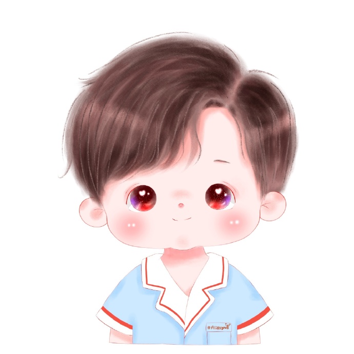 超可爱萌娃手绘情侣微信头像