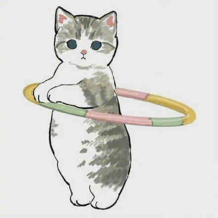 猫咪减肥计划可爱微信表情包