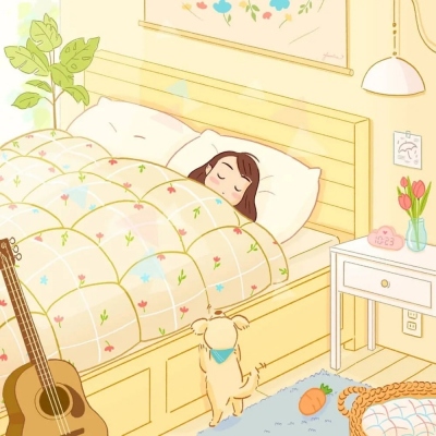 小清新插画微信头像