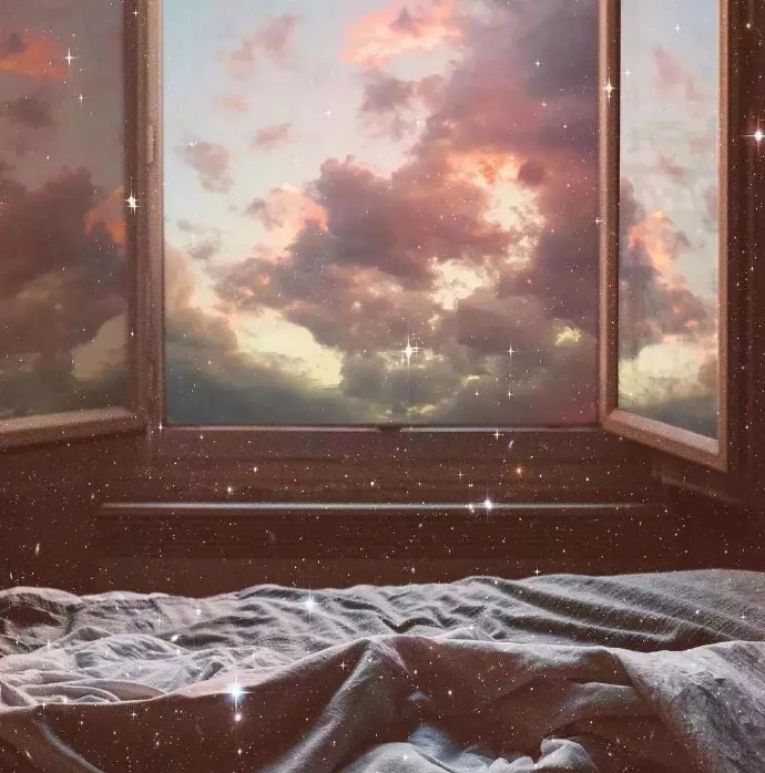 简约动漫文艺的微信背景图