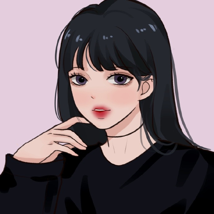 画风简约却不失精致的插画微信头像