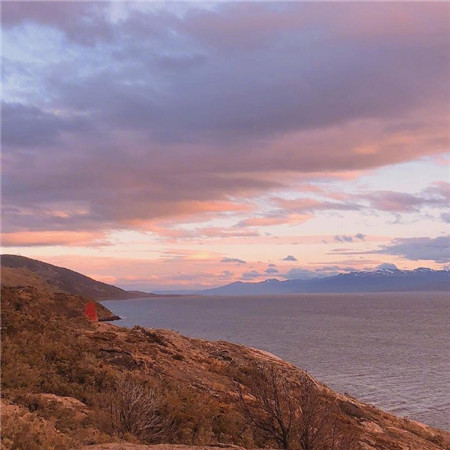 唯美浪漫的意境夕阳微信背景图