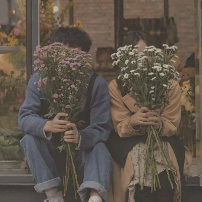 小众不明显的真人情侣微信头像