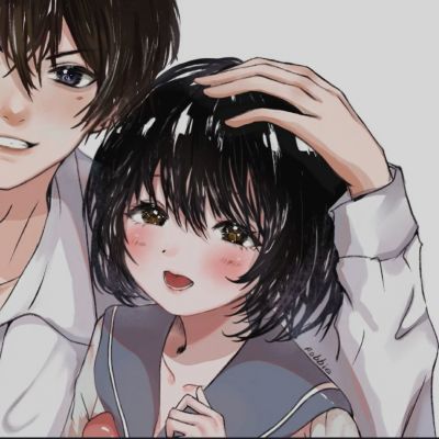 可爱的动漫情侣头像