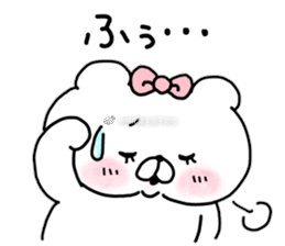 可爱的蝴蝶结熊熊微信表情包