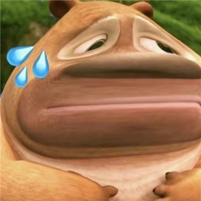 面容扭曲的熊二表情包