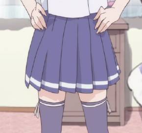 动漫女生短裤短裙部位微信头像