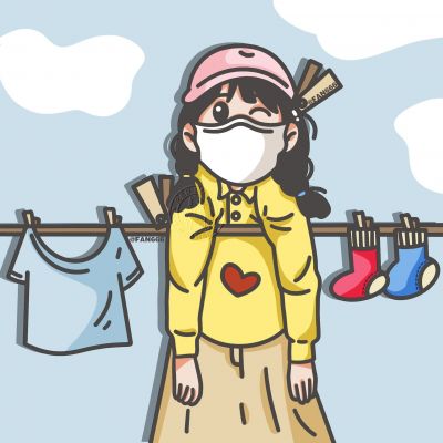 又甜又可爱的插画情侣头像