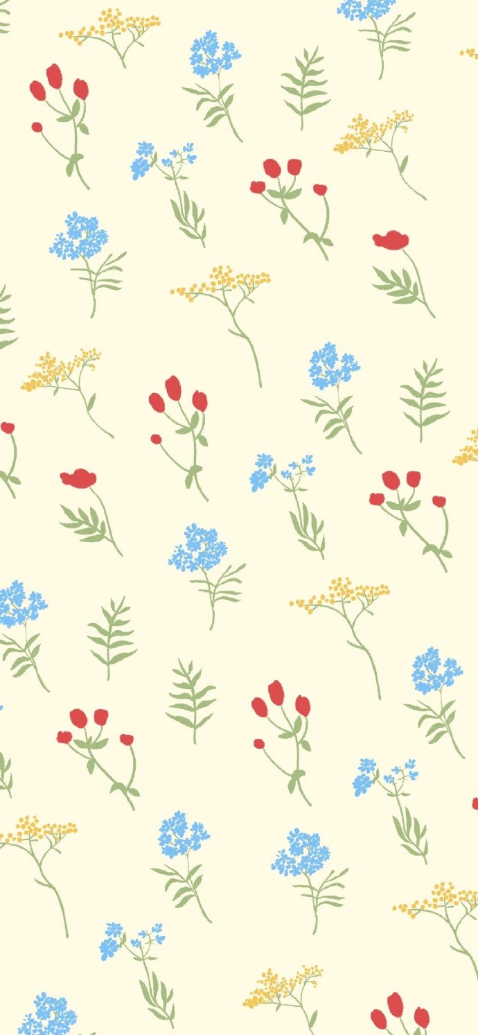 清新小碎花微信聊天背景图