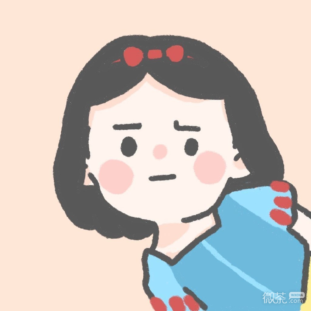 探头探脑的迪士尼公主微信头像