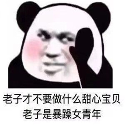 怼人干架熊猫头微信表情包