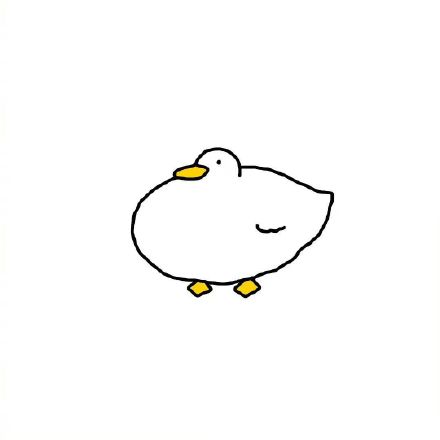 手绘可爱鸭鸭微信表情包