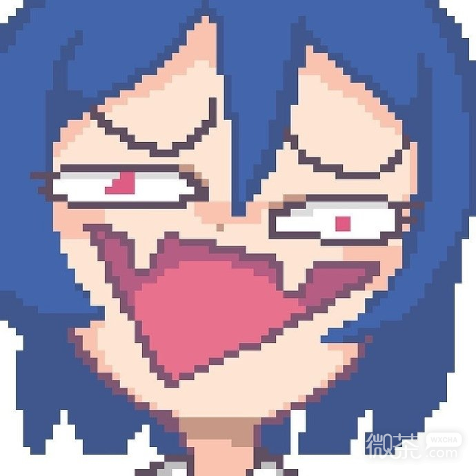 一组像素风格插画姐妹微信头像