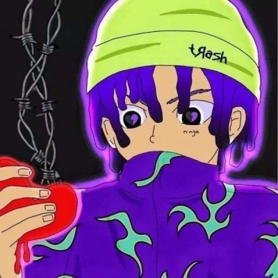 很潮流的ins嘻哈风男生卡通头像