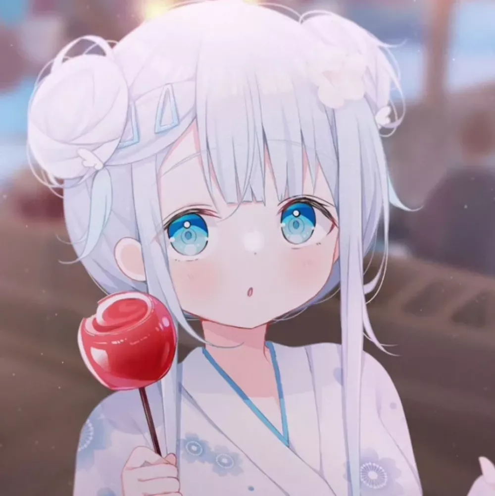 好看的动漫头像：靠边睡着的时候