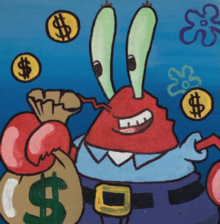 手绘海绵宝宝微信头像