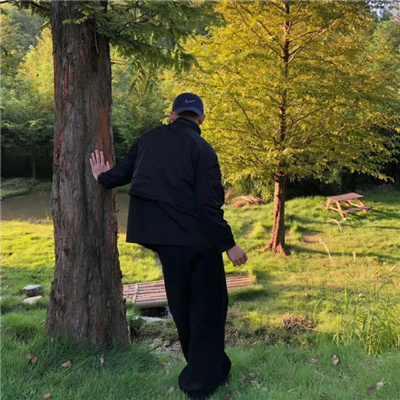 超级优质的氛围感十足的背影男头