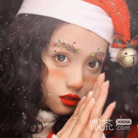 2020圣诞节惊艳妆容大赏微信聊天背景图
