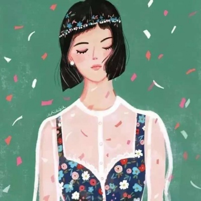 文艺风动漫女生微信头像