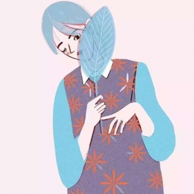 文艺风动漫女生微信头像