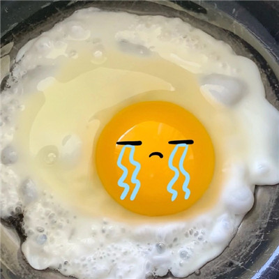 可爱的煎蛋头像