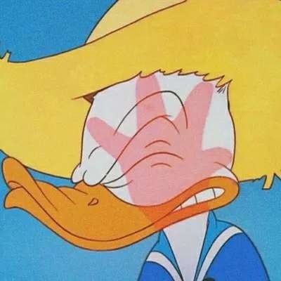 恶搞唐老鸭的卡通微信头像