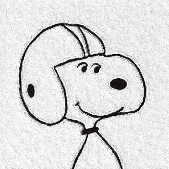 简简单单的史努比微信头像