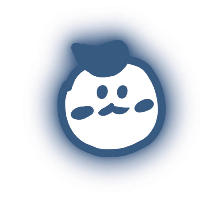 搞怪沙雕简笔画发光微信头像