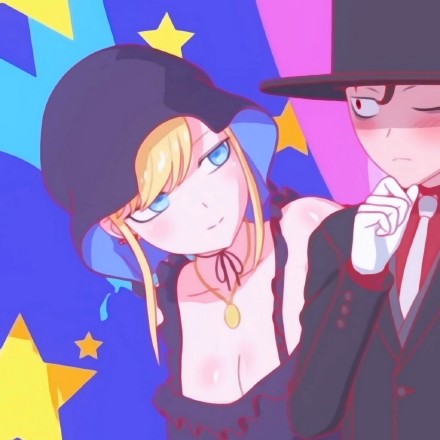 死神少爷与黑女仆情侣微信头像