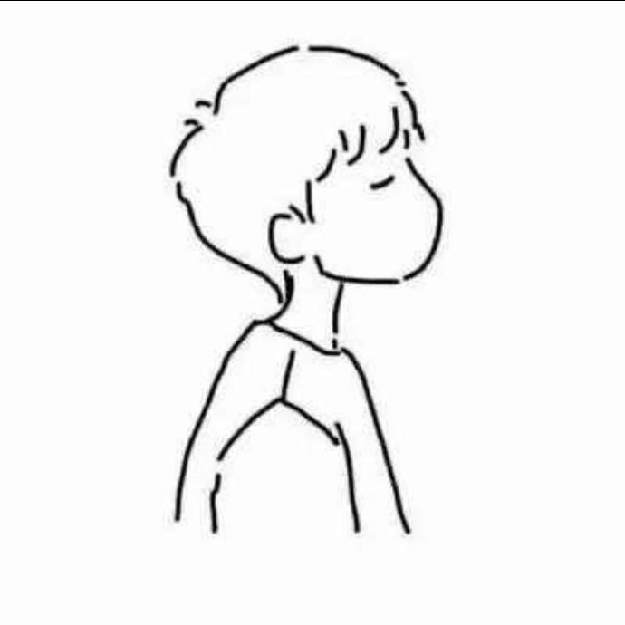 极简手绘简笔画个性微信头像