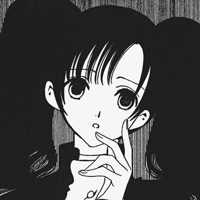 黑色系简约简笔手绘微信头像