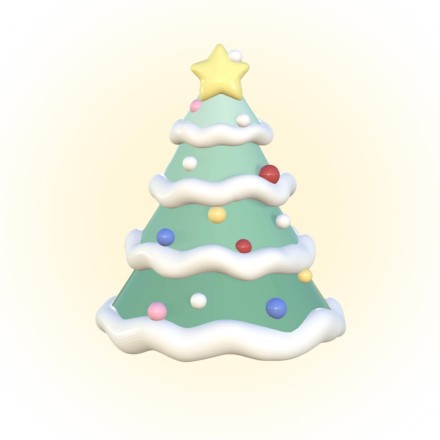 熊熊和兔兔圣诞节可爱手机壁纸