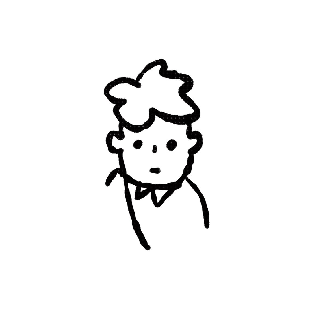 手绘简单又好看的卡通微信头像