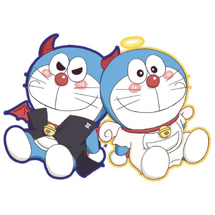 12星座的哆啦A梦蓝胖子可爱头像