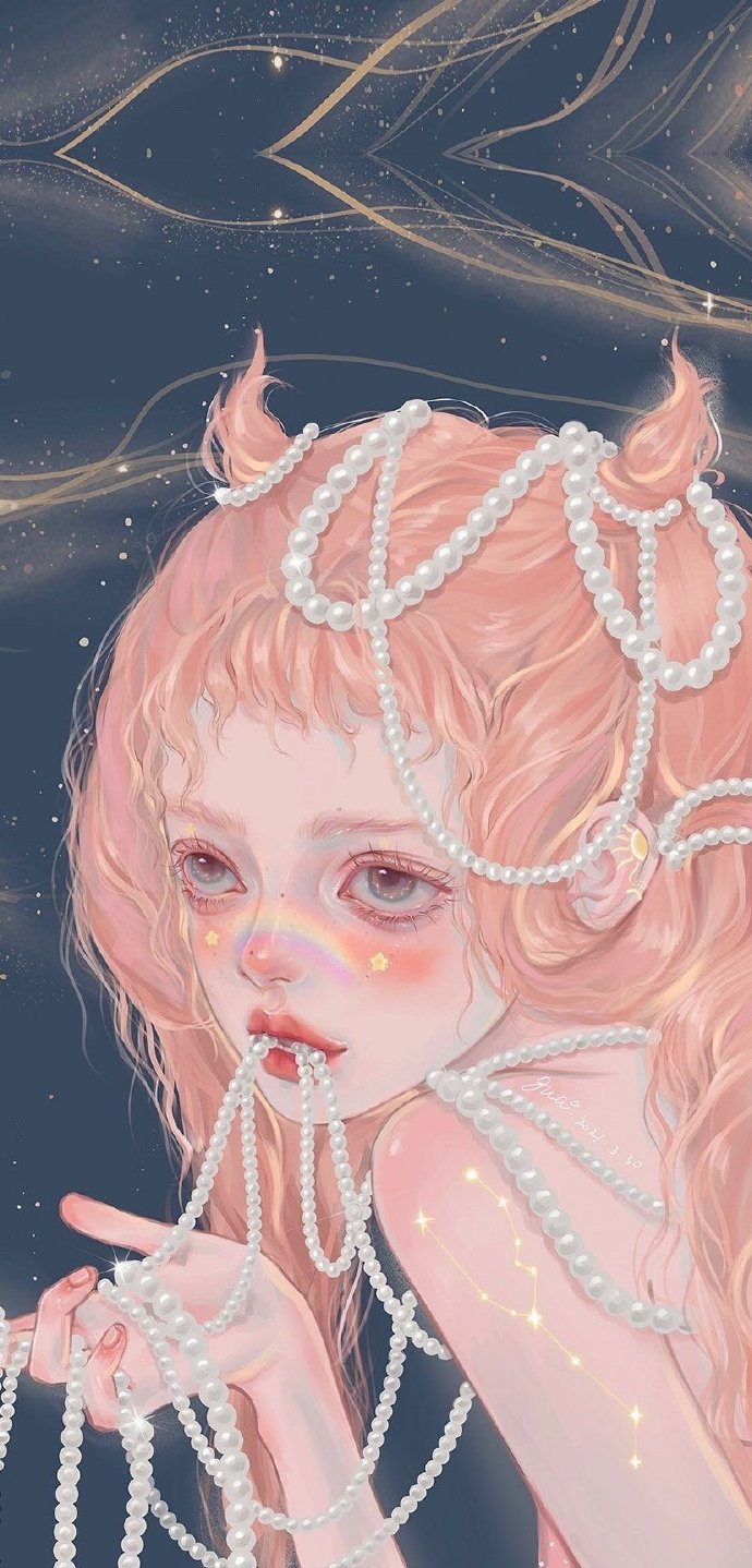 星座绝美手绘微信头像