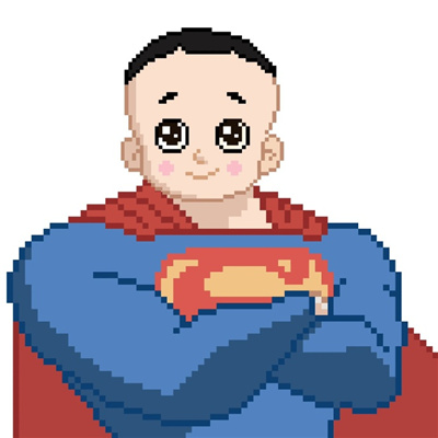 像素版超人动漫头像