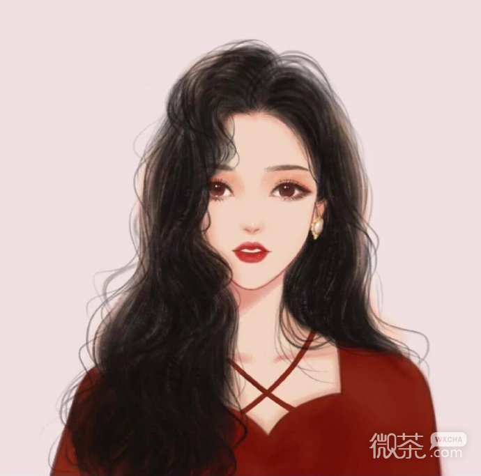 独特的彩绘好看的女生微信头像